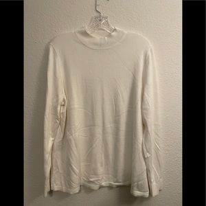 Coldwater creek white mock turtleneck